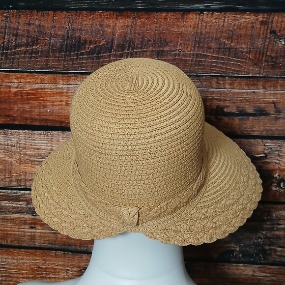 Nicole Marciano Straw Sun Hat One Size Beach Garden